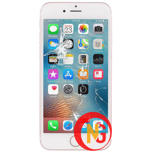 Màn hinh Iphone 6s bể nát nặng