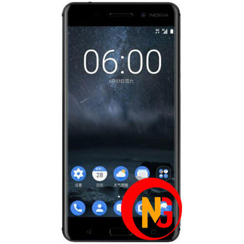 Màn hình Nokia 6 tối đen một vùng