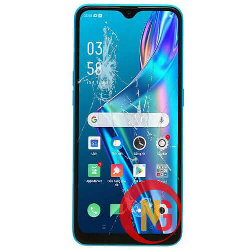 Mặt kính Oppo A12 bị bễ vỡ