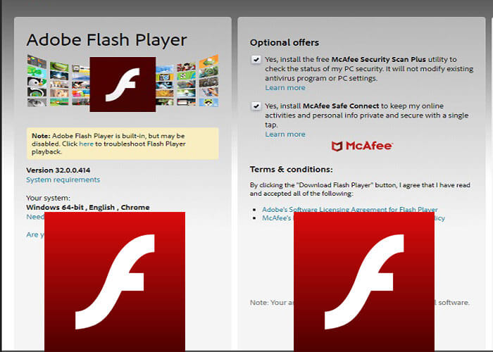 Phần mềm Adobe Flash Player