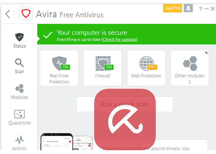 Phần mềm diệt virus Avira Free Antivirus