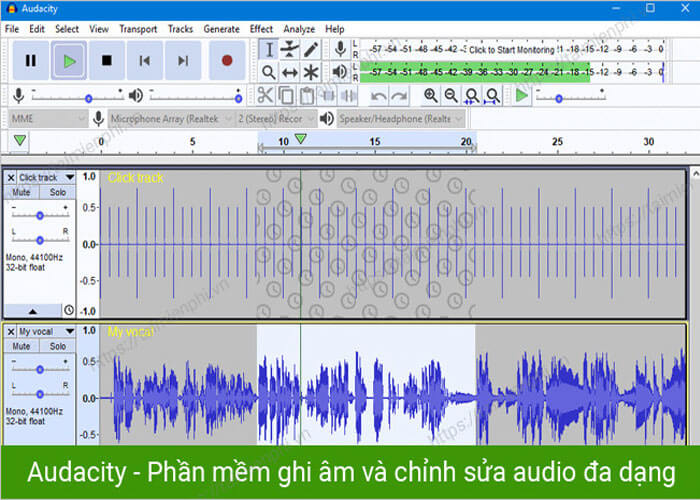 Phần mềm Audacity