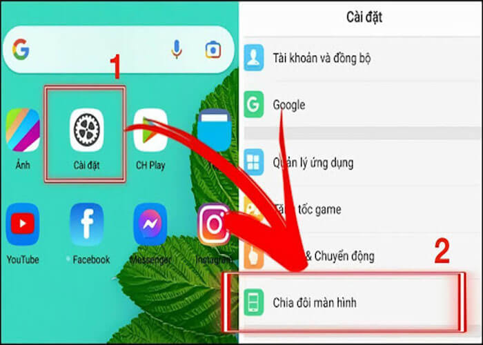 Cách hủy chế độ chia đôi màn hình Oppo