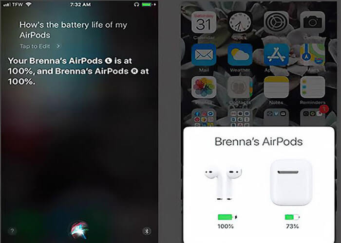 Kểm tra pin Airpod bằng cách hỏi trợ lý ảo Siri